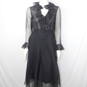 Vintage Rona New York Polka Dot Dress